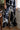 Pant Thea - Black Poinsettia Roma