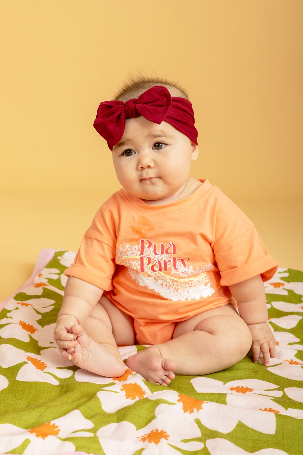 Onesie Tee - Coral Pua Party