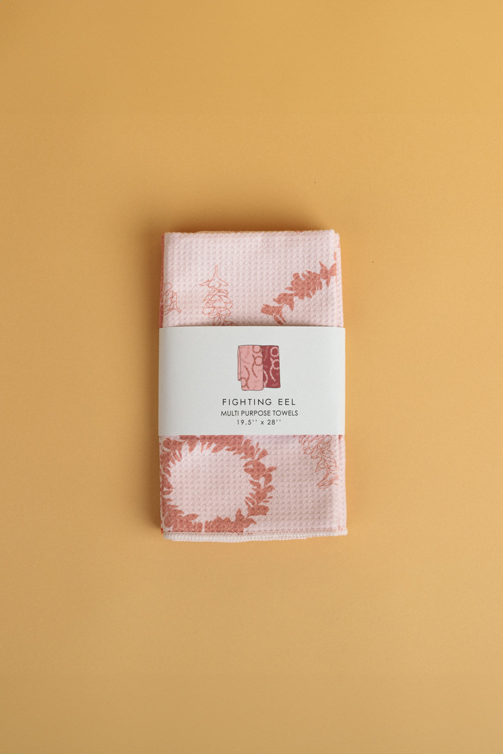 Multipurpose Towel 2 Pack - FIg Plumeria Lei