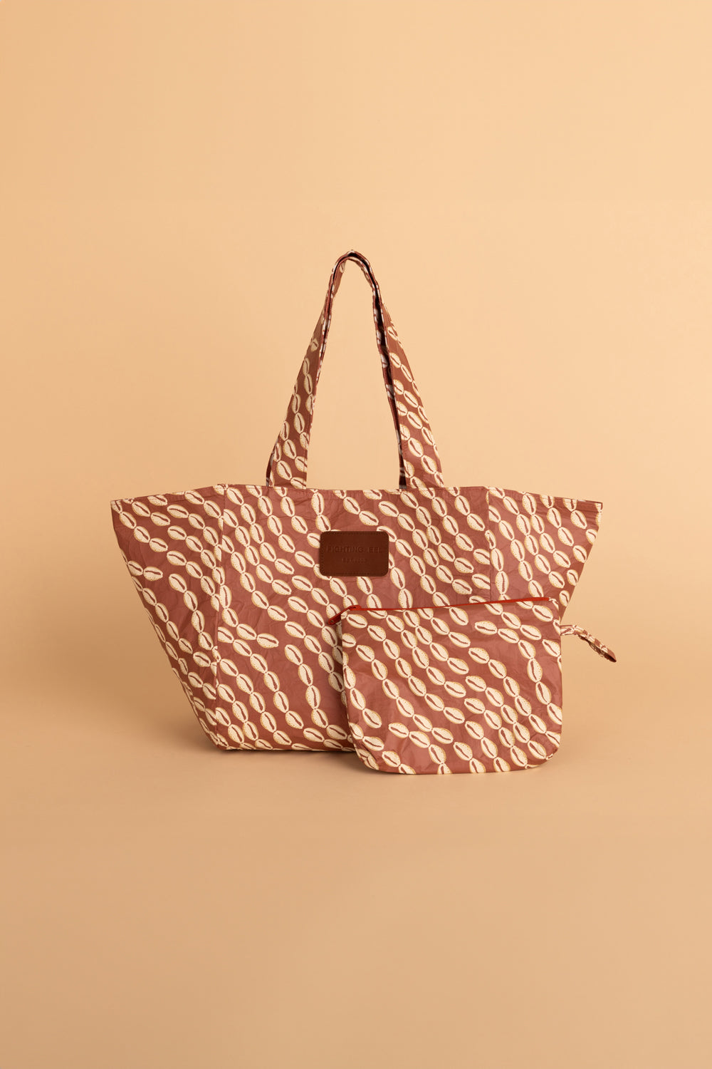Small Reversible Tote - Ginger/Light Spice Cowrie