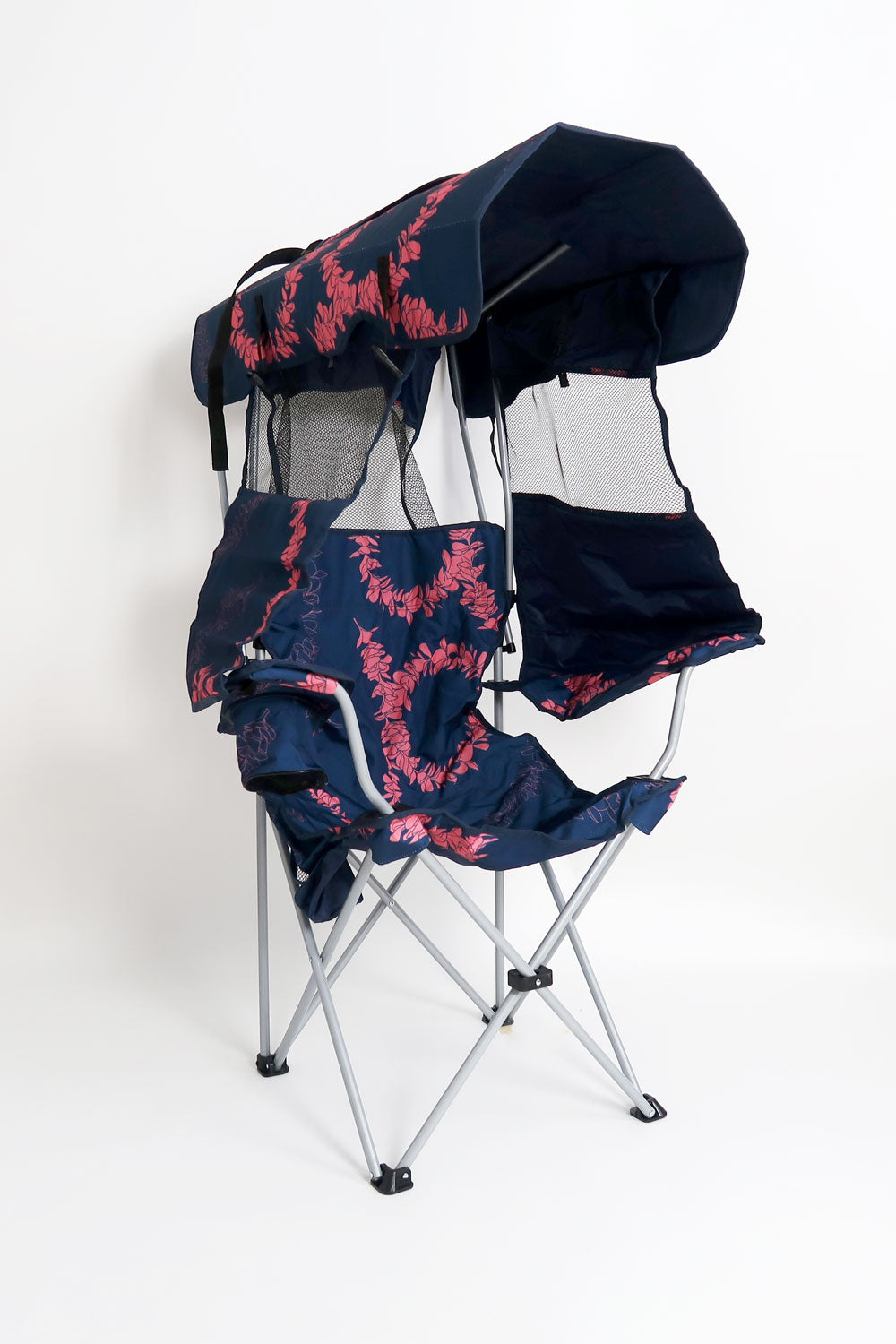 Sunshade Chair - Navy Plumeria Lei