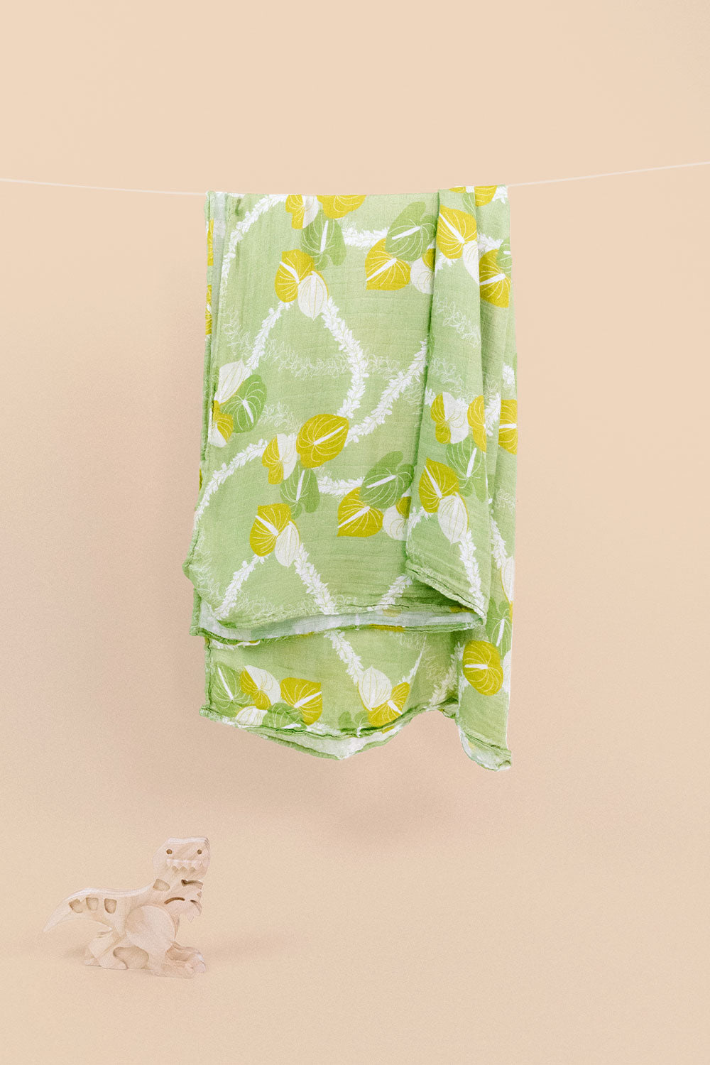 Baby Swaddle - Pear Anthurium Lei
