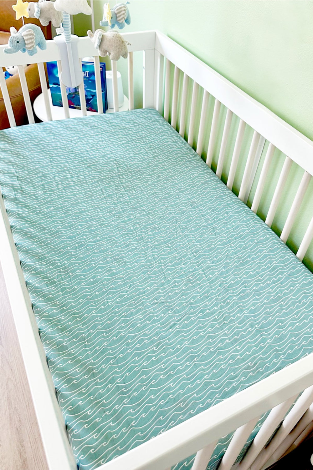 Baby Muslin Crib Sheet - Ocean Waves