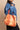 Shimo Origami Bag Medium - Amber Hibiscus Stripe