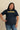 FE x KMC Slim Tee - Navy Ribbon Hibiscus