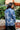 Blake Blazer - Dark Wash Plumeria Lei