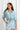 Top Paige - Light Wash Plumeria Lei
