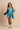 Teal x FE Yoga Towel - Maui Blue Zinnia