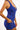 Teal x FE Racer Back Jumpsuit - Blue Orchid Dot