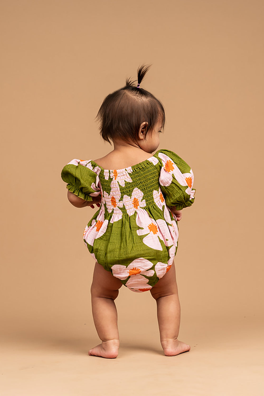 Chloe Muslin Onesie - Kiwi Zinnia