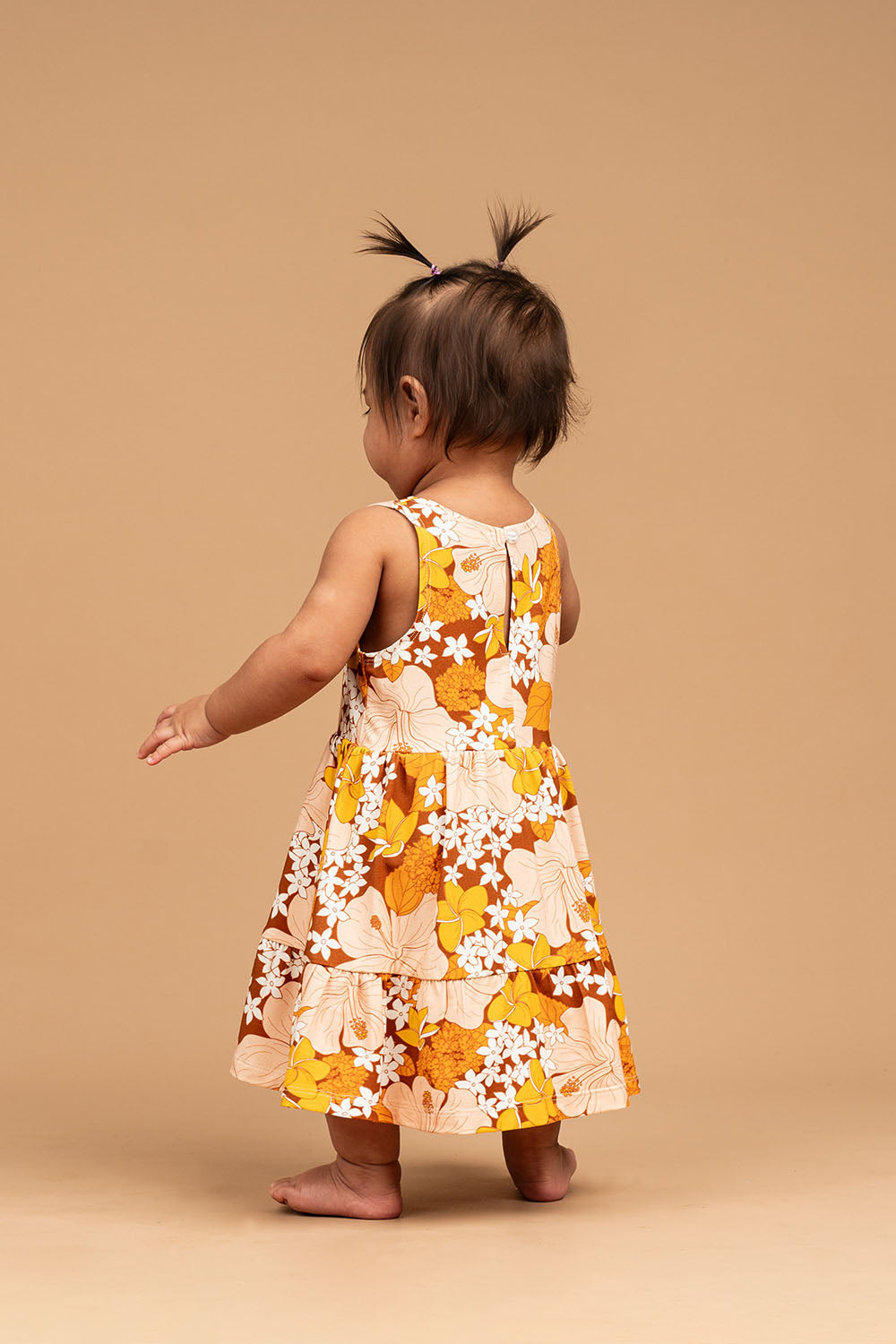 Onesie Dress Indie - Rust Retro Bloom