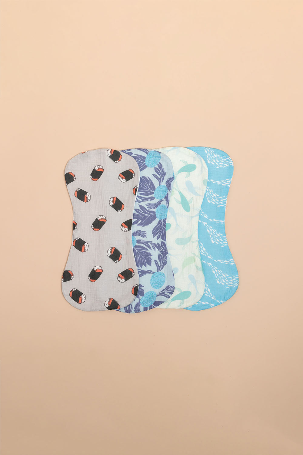 Burp Cloth 4 Pack - Musubi Multi