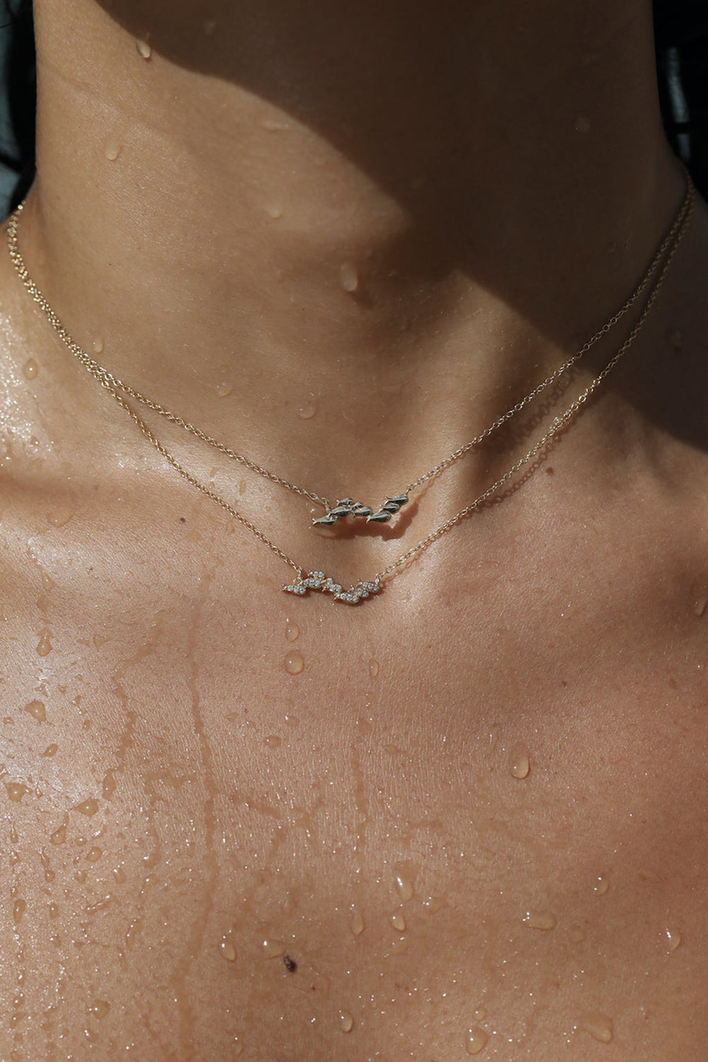 FE x Love Me Knots - Fish Vermeil CZ Necklace