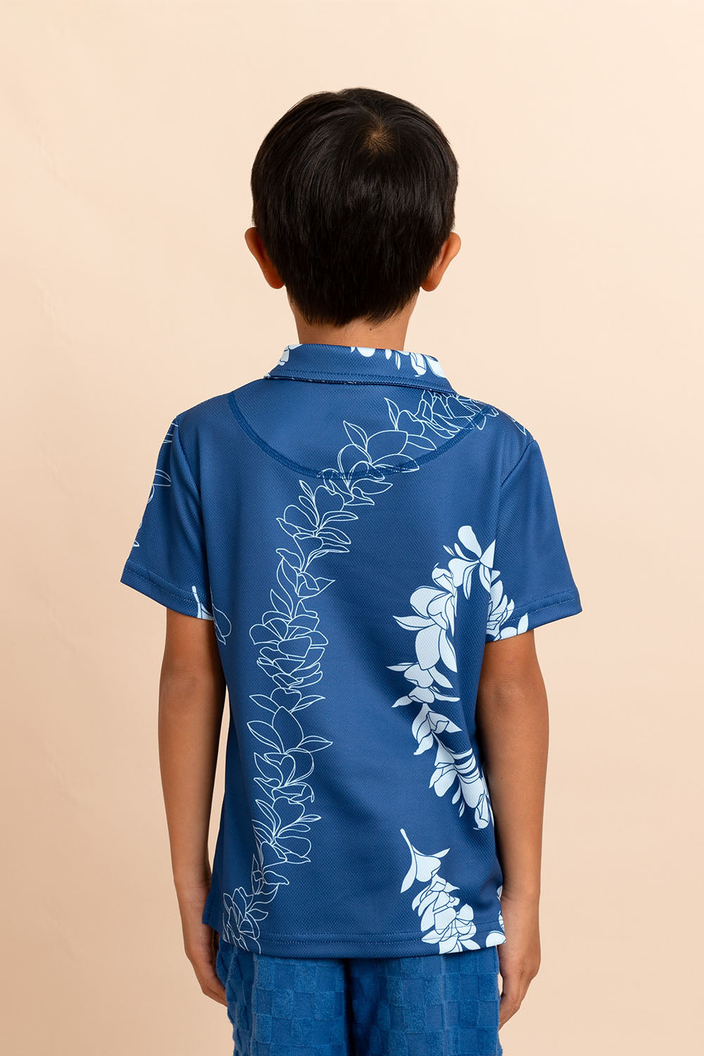 Shirt Zakai Dry Fit - Deja Blue Plumeria Lei