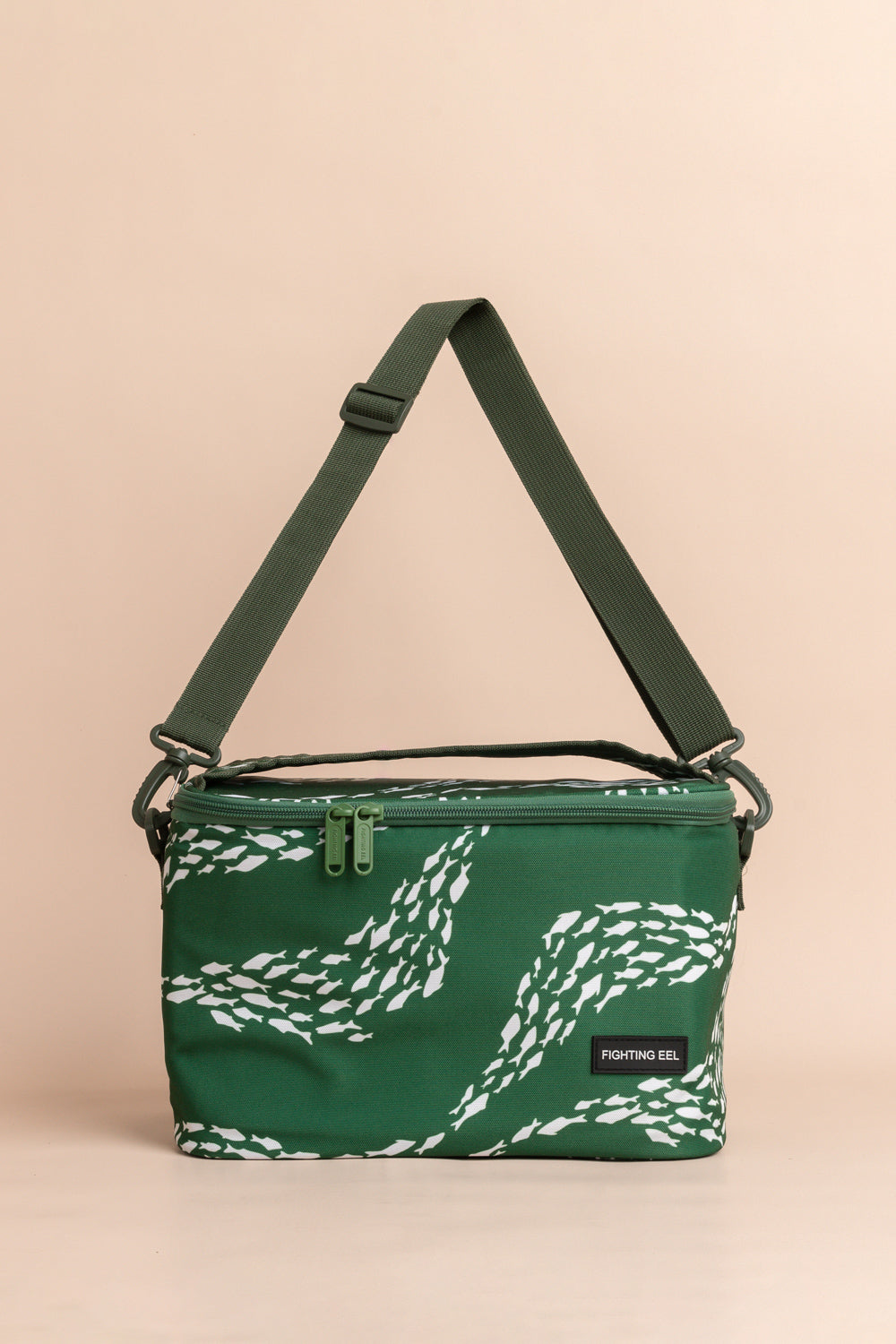 Large Lunch Bag - Pine Fish Wave