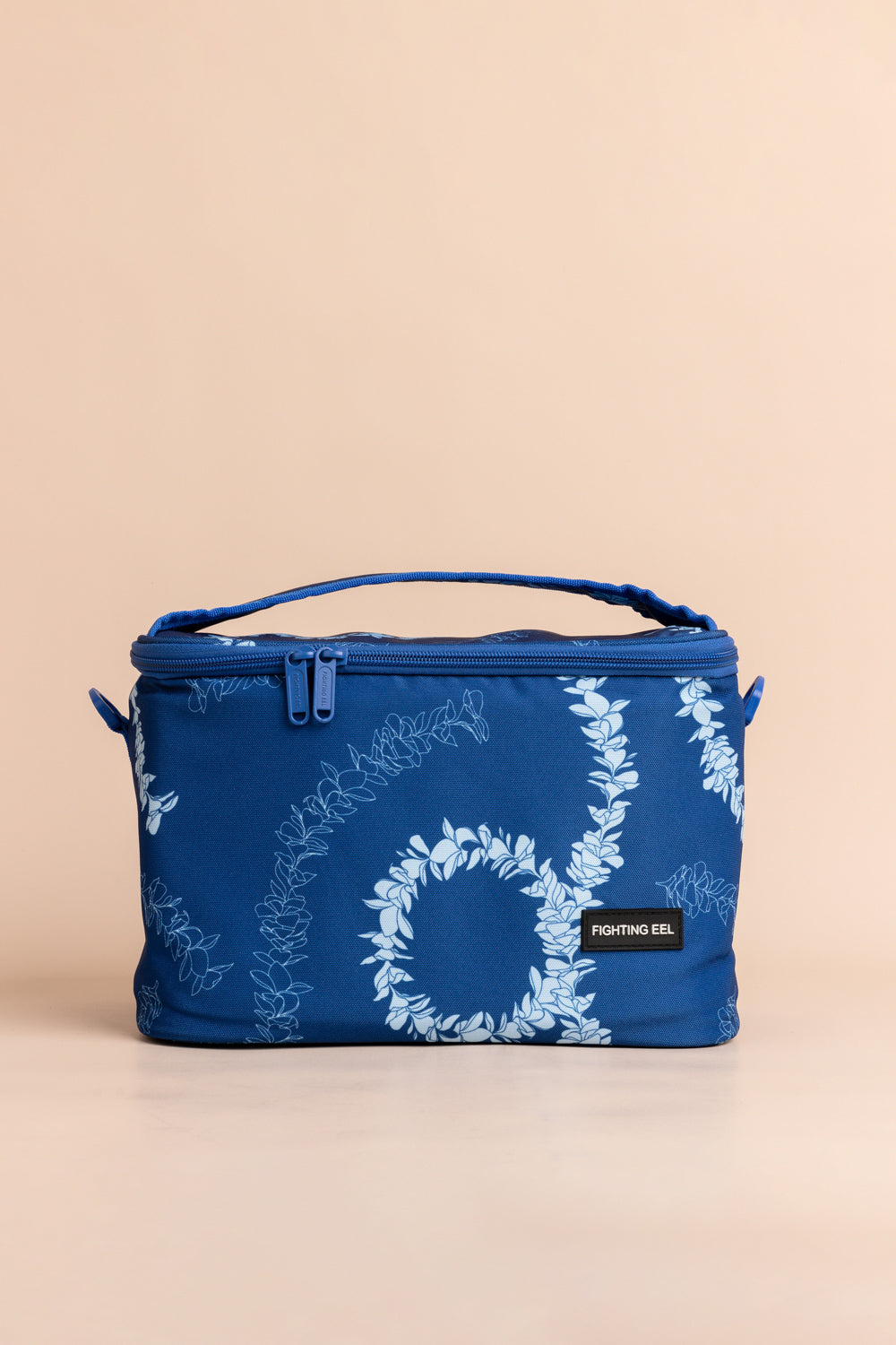 Large Lunch Bag - Deja Blue Plumeria Lei