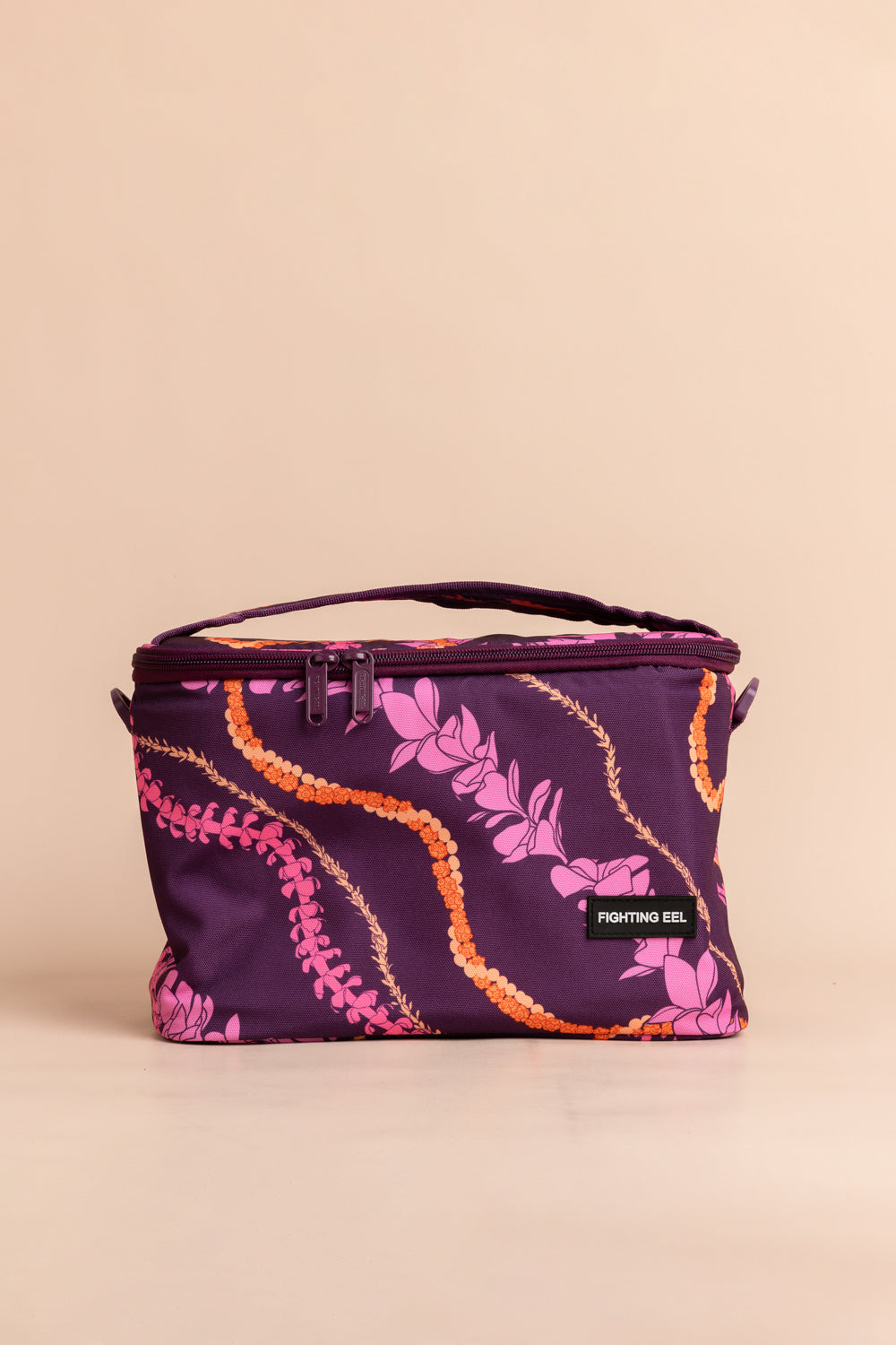 Large Lunch Bag - Violet Flower Lei