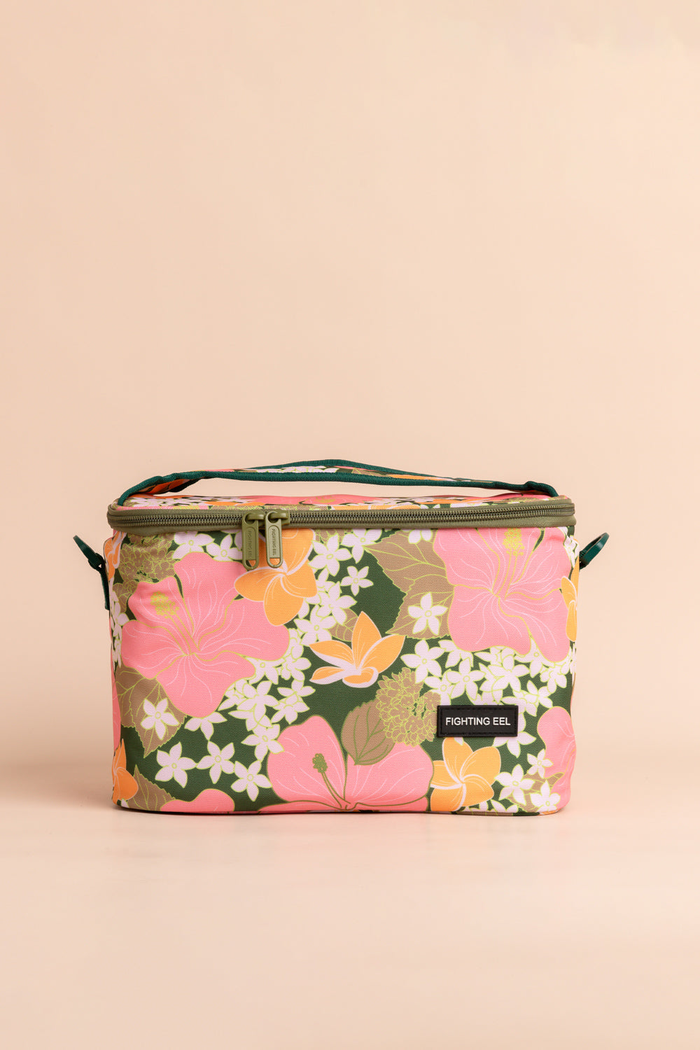 Large Lunch Bag - Pesto Retro Bloom