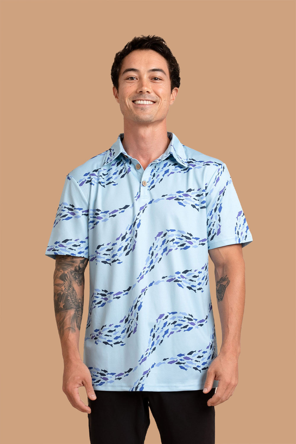 Shirt Kai Dry Fit - Marina Fish Wave