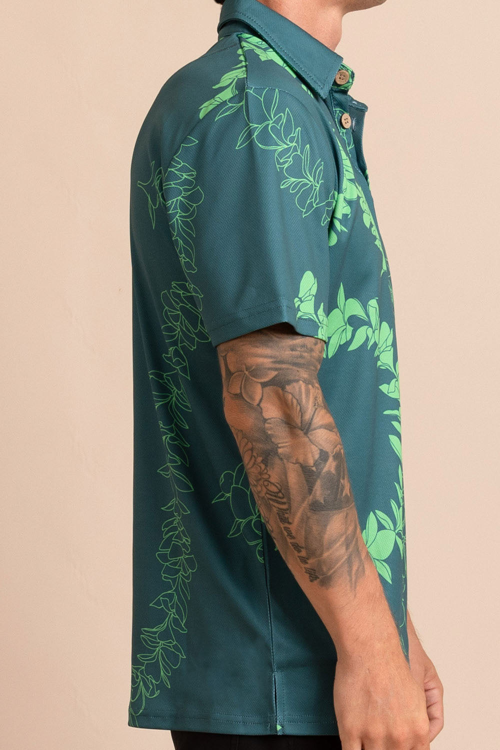 Shirt Kai Dry Fit - Rainforest Plumeria Lei