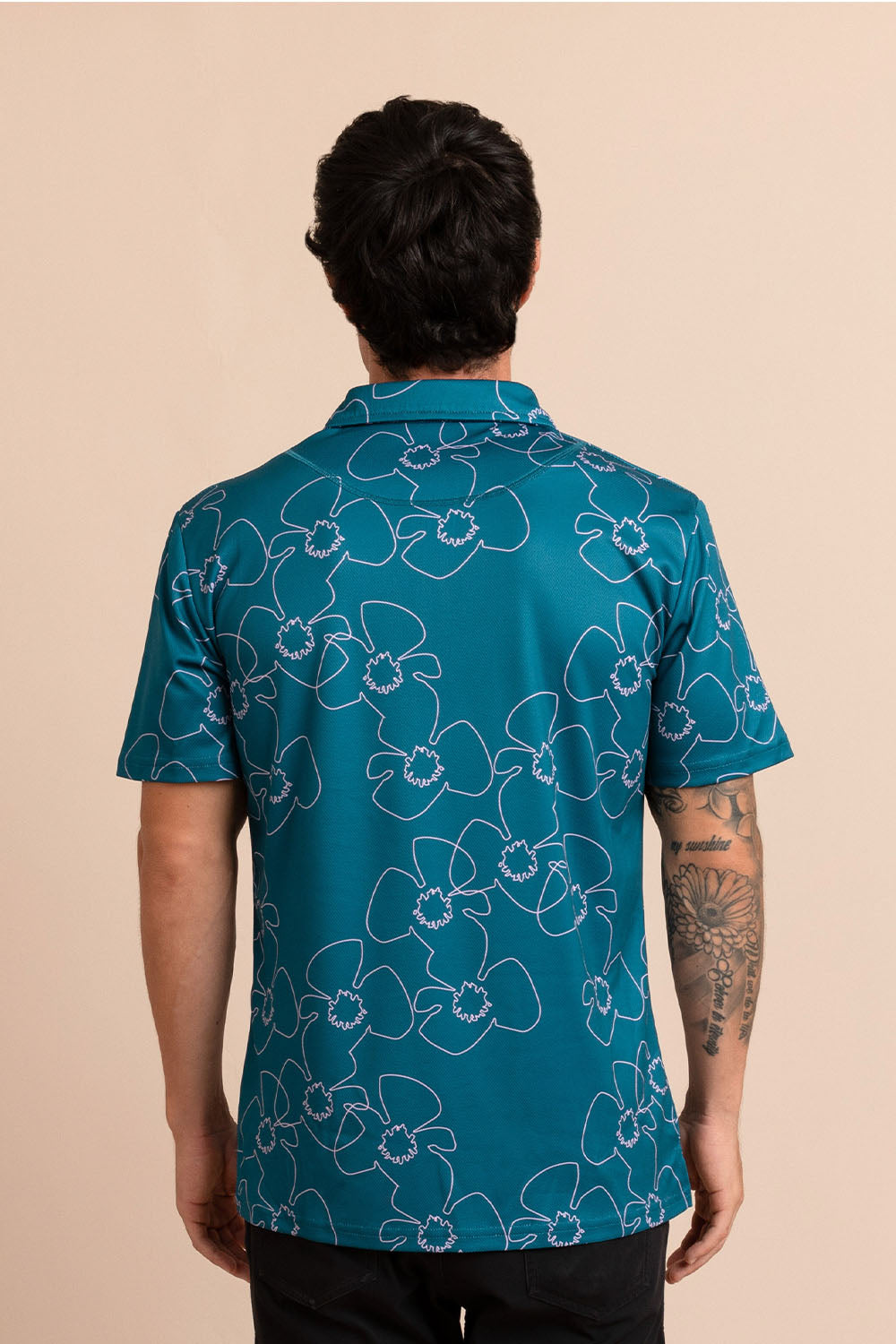 Shirt Kai Dry Fit - Aquamarine Zinnia Line