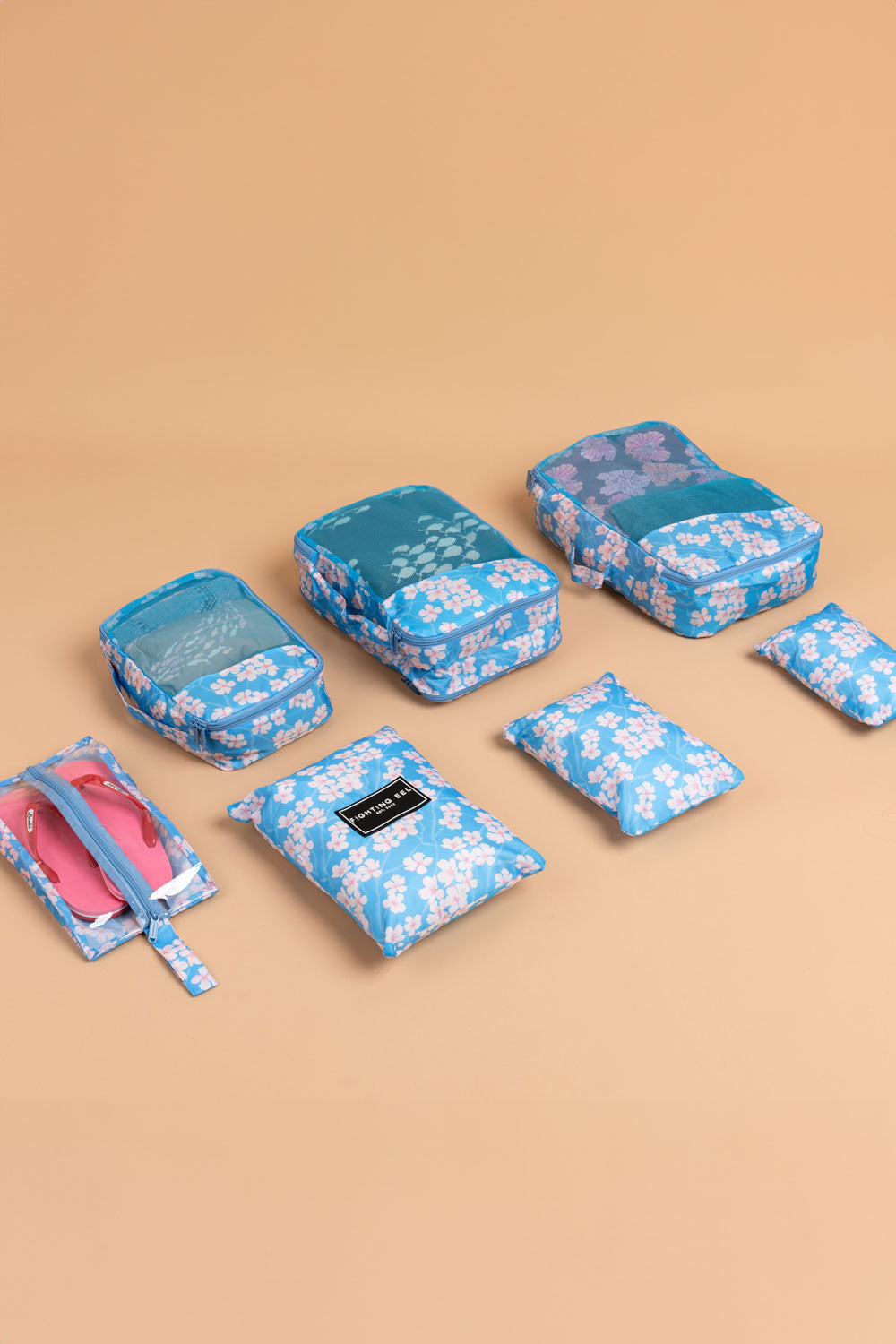 Packing Cube Set - Sky Sakura