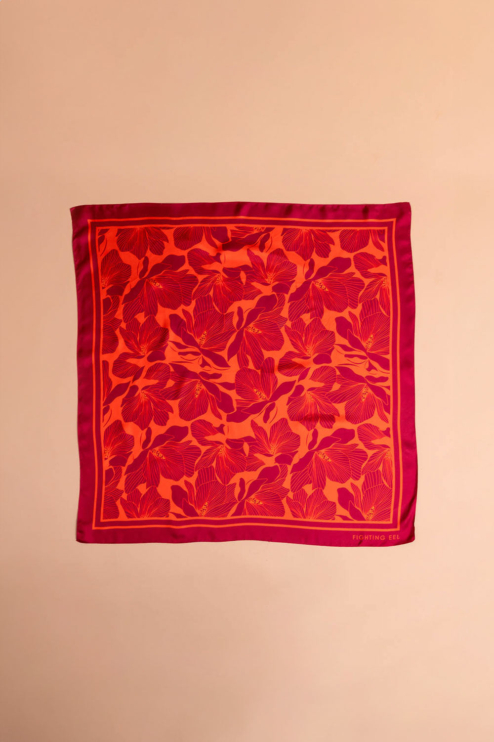 Silk Scarf - Ember Magnolia