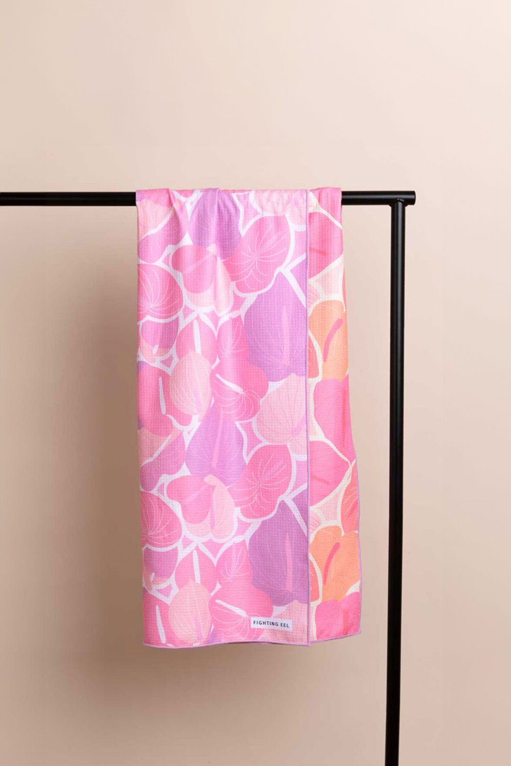 Beach Towel - Lilac/Grapefruit Anthurium