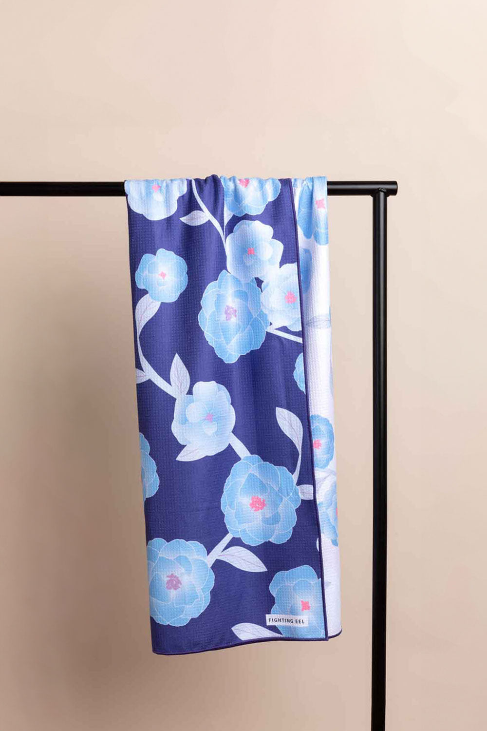 Beach Towel - Purple Rain/Snow Camellia