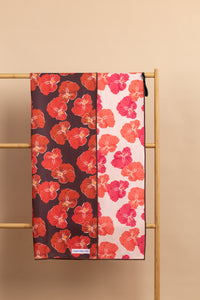 Beach Towel - Purple Rain/Snow Camellia
