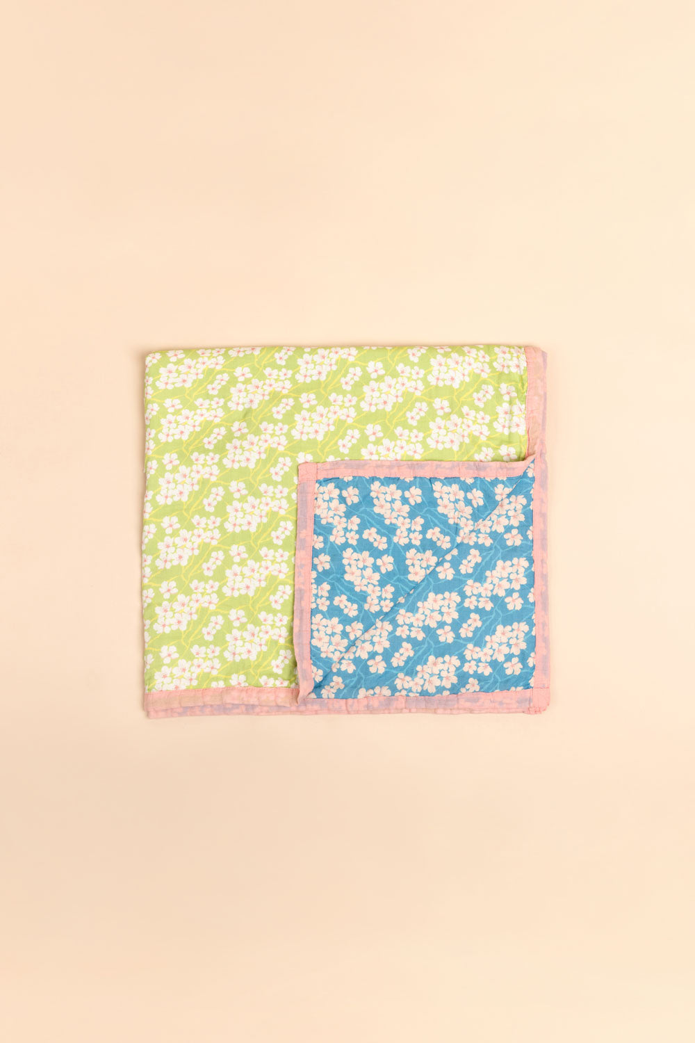 Oversized Blanket - Key Lime/Sky Sakura