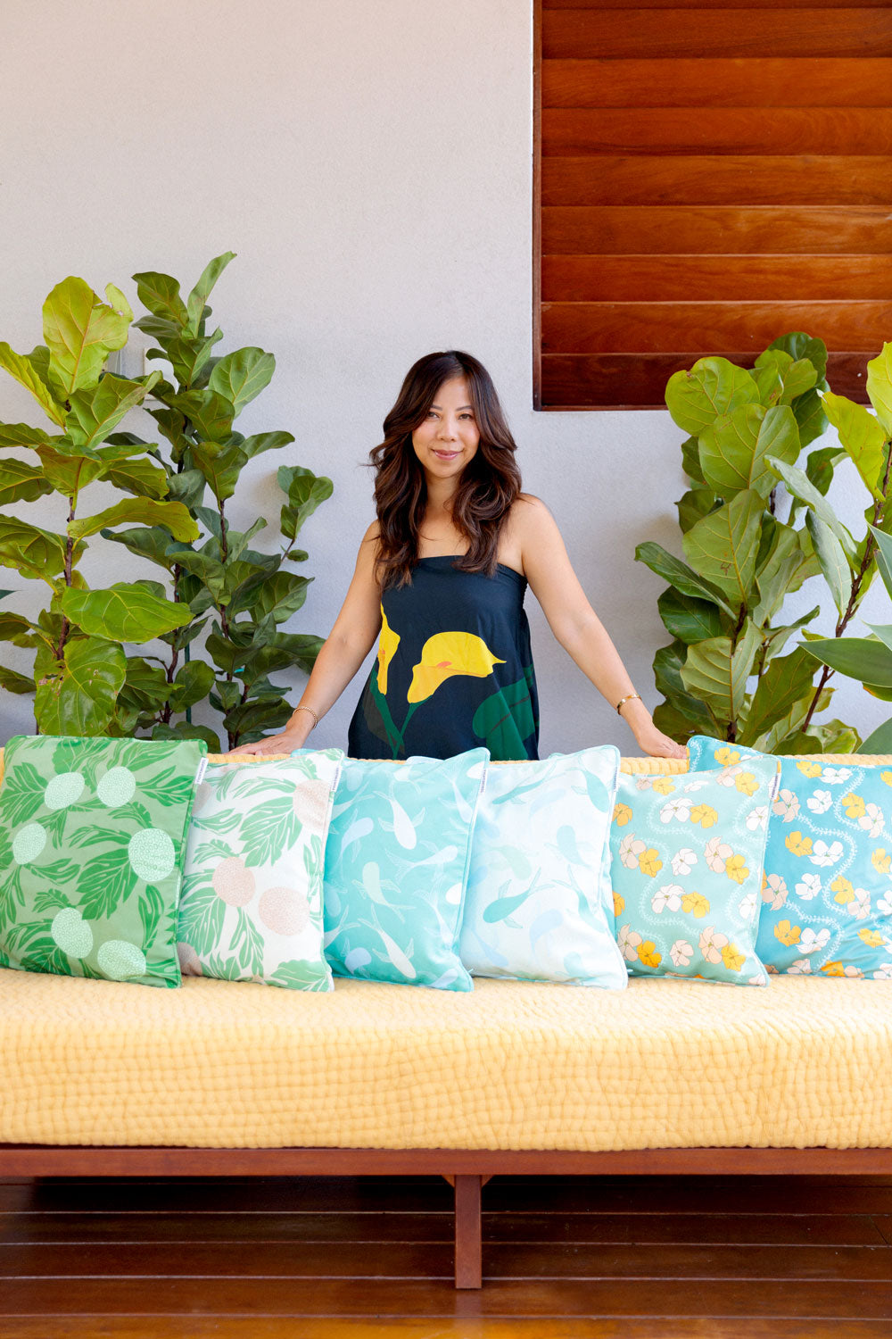 Single Pillowcase - Sea Glass Koi