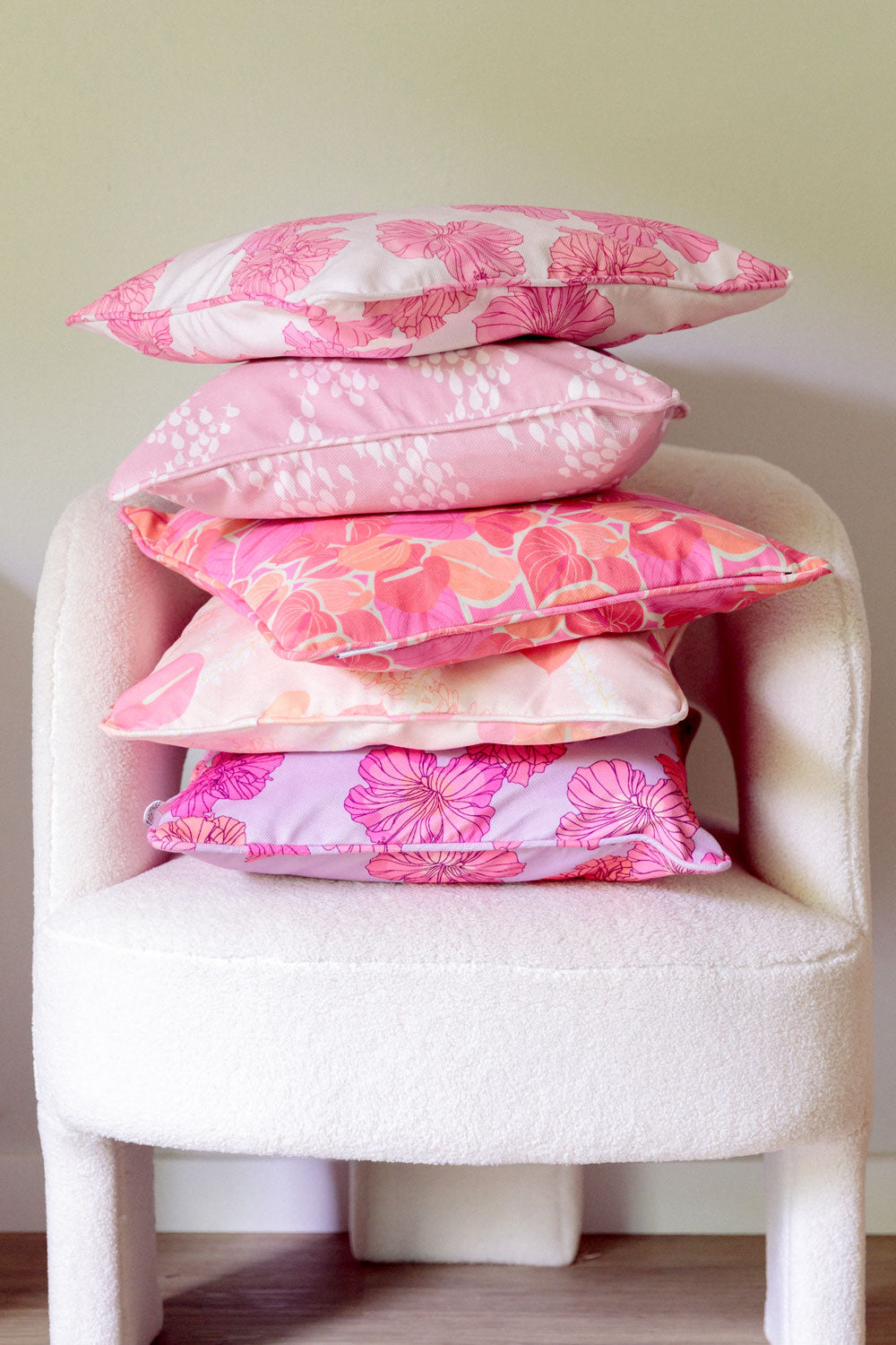 Single Pillowcase - Iris Summer Hibiscus