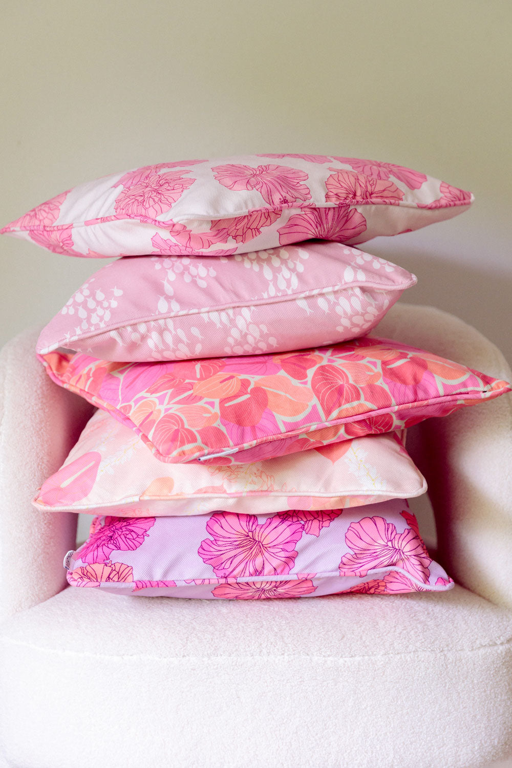 Single Pillowcase - Sunset Summer Hibiscus