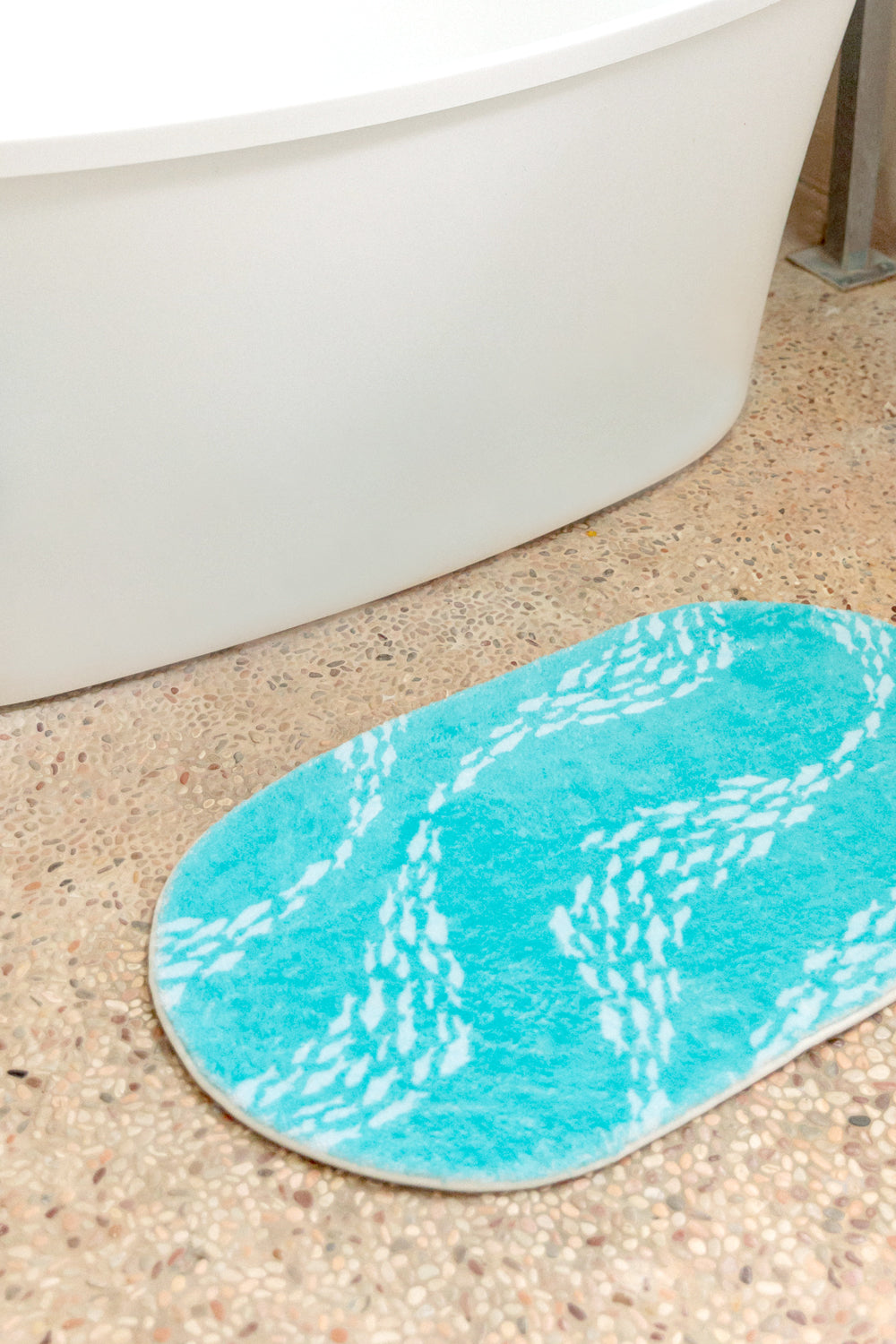 Bath Mat 2pc - Malibu Fish Wave