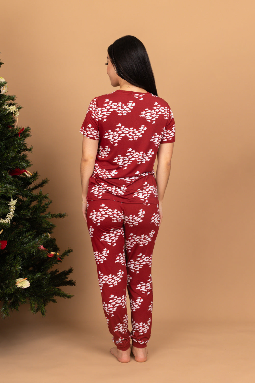 Women's Christmas PJ Set - Red Fish