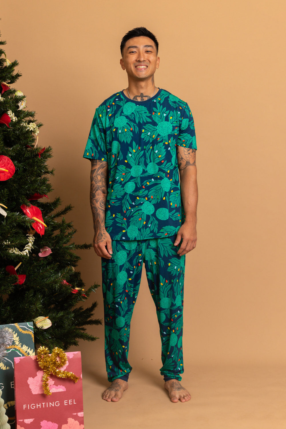 Men's Christmas PJ Set - Navy Ulu