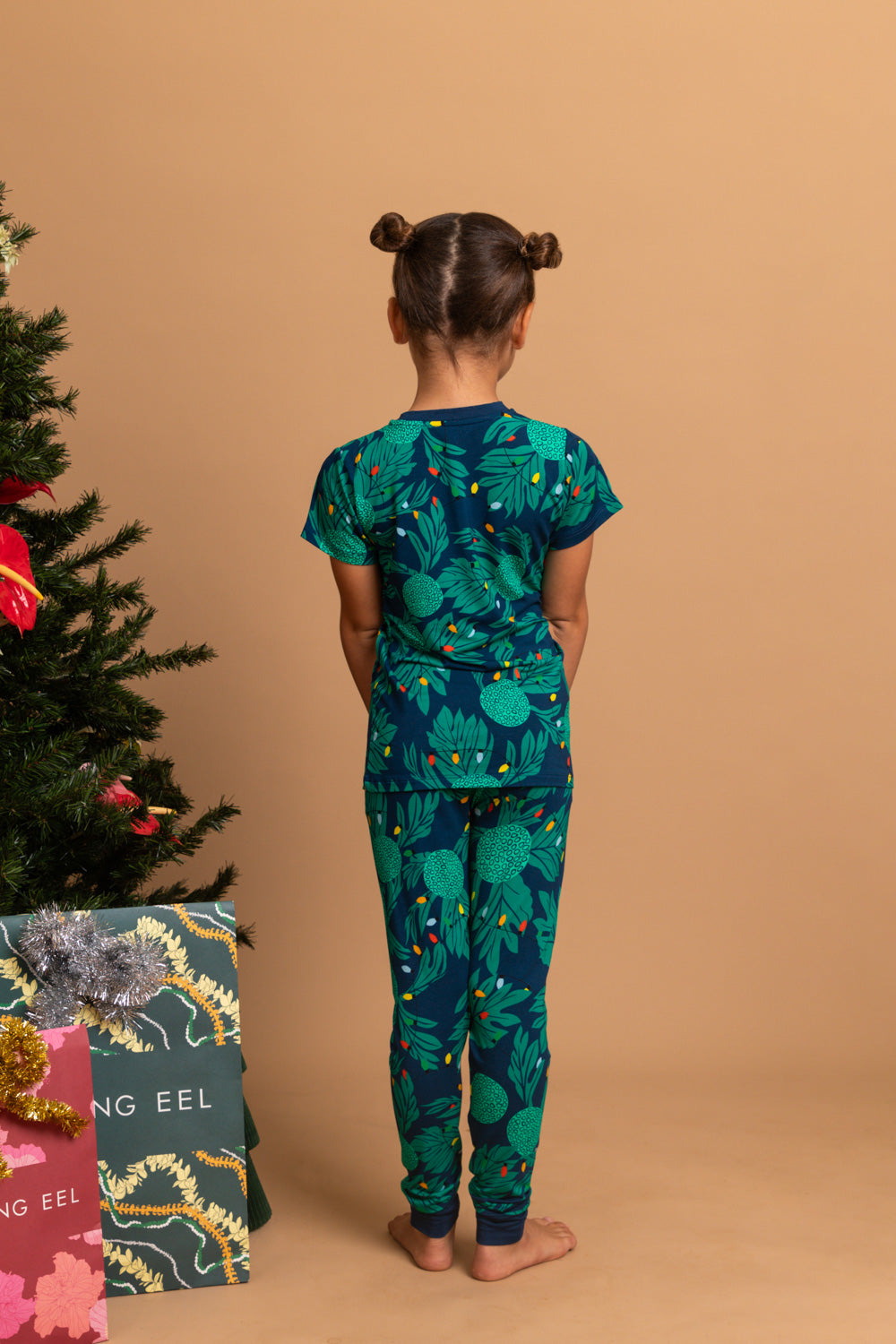 Kids Christmas PJ Set - Navy Ulu