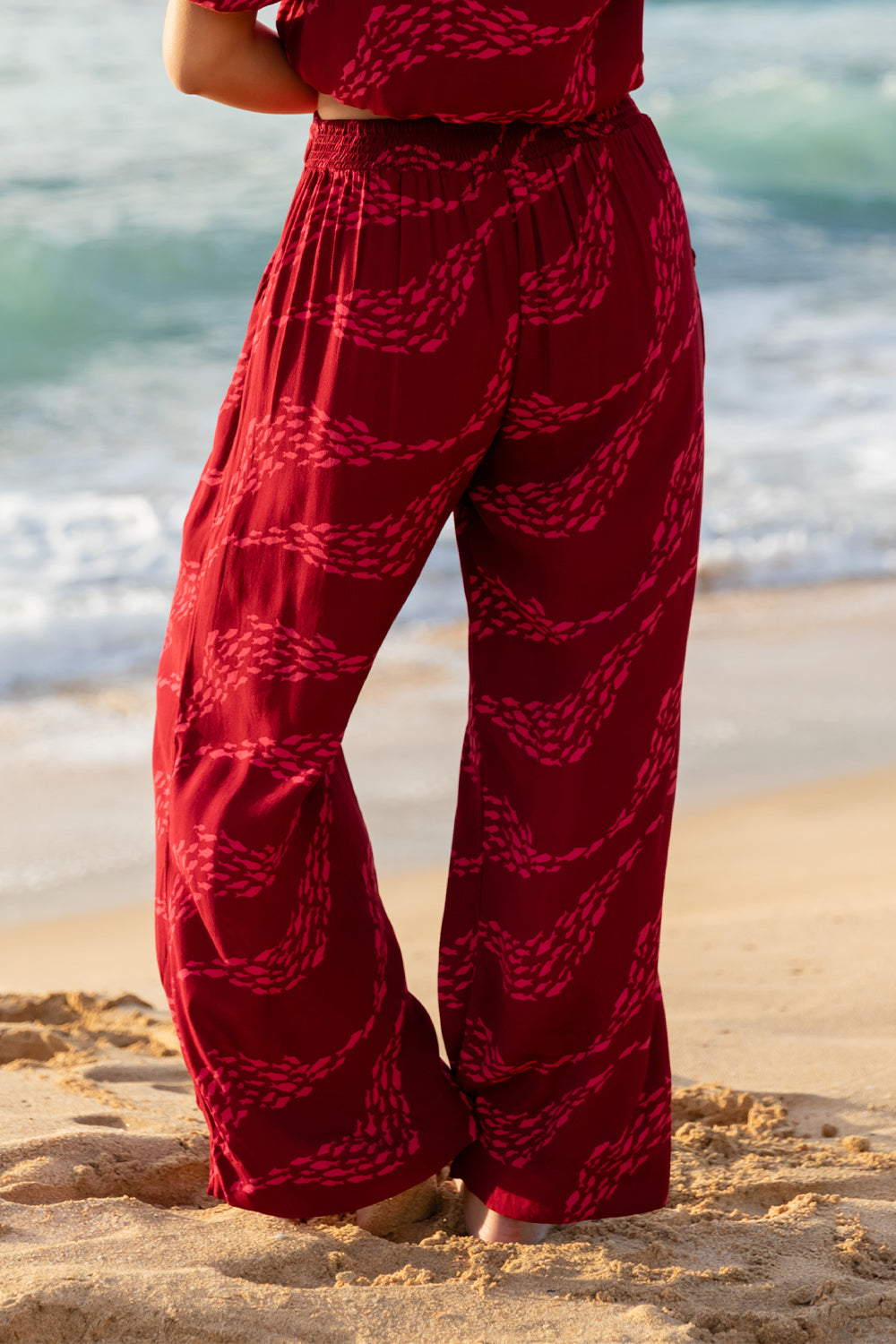 Pant Peru - Pomegranate Fish Wave