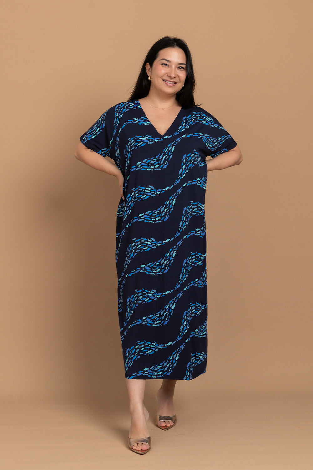 Dress Rhema - Midnight Fish Wave