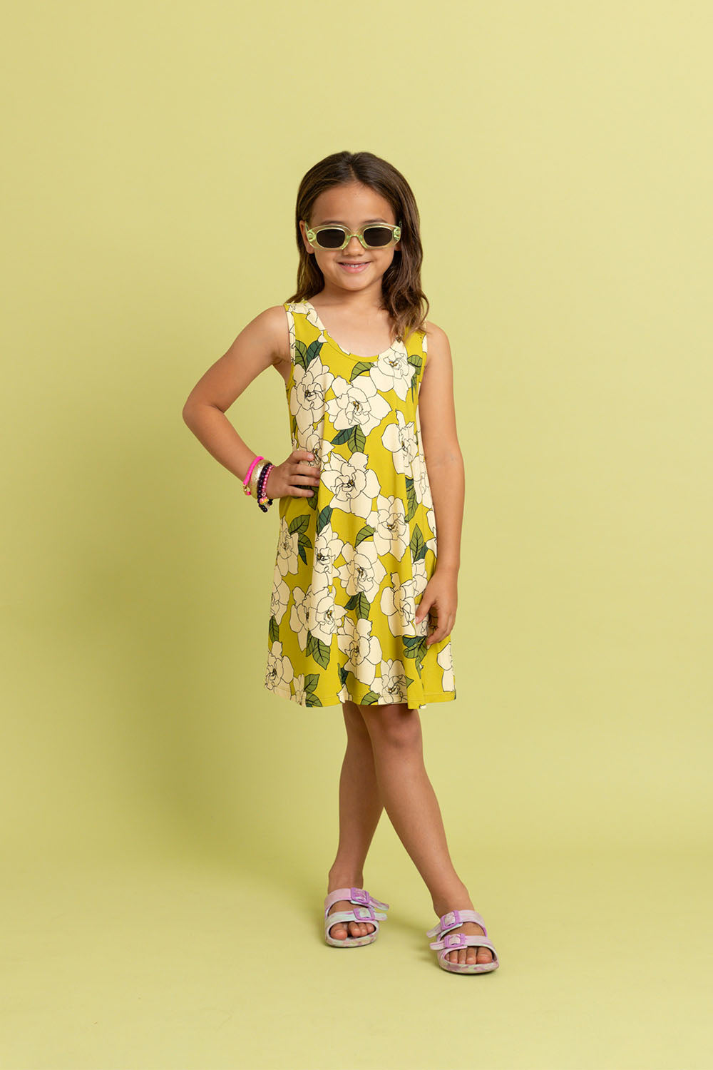 Mini Dress Ari - Citron Gardenia