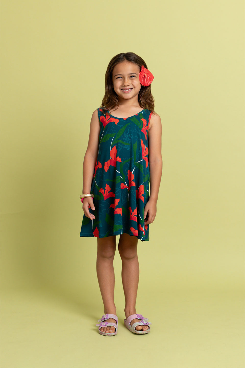 Mini Dress Ari - Evergreen Iris