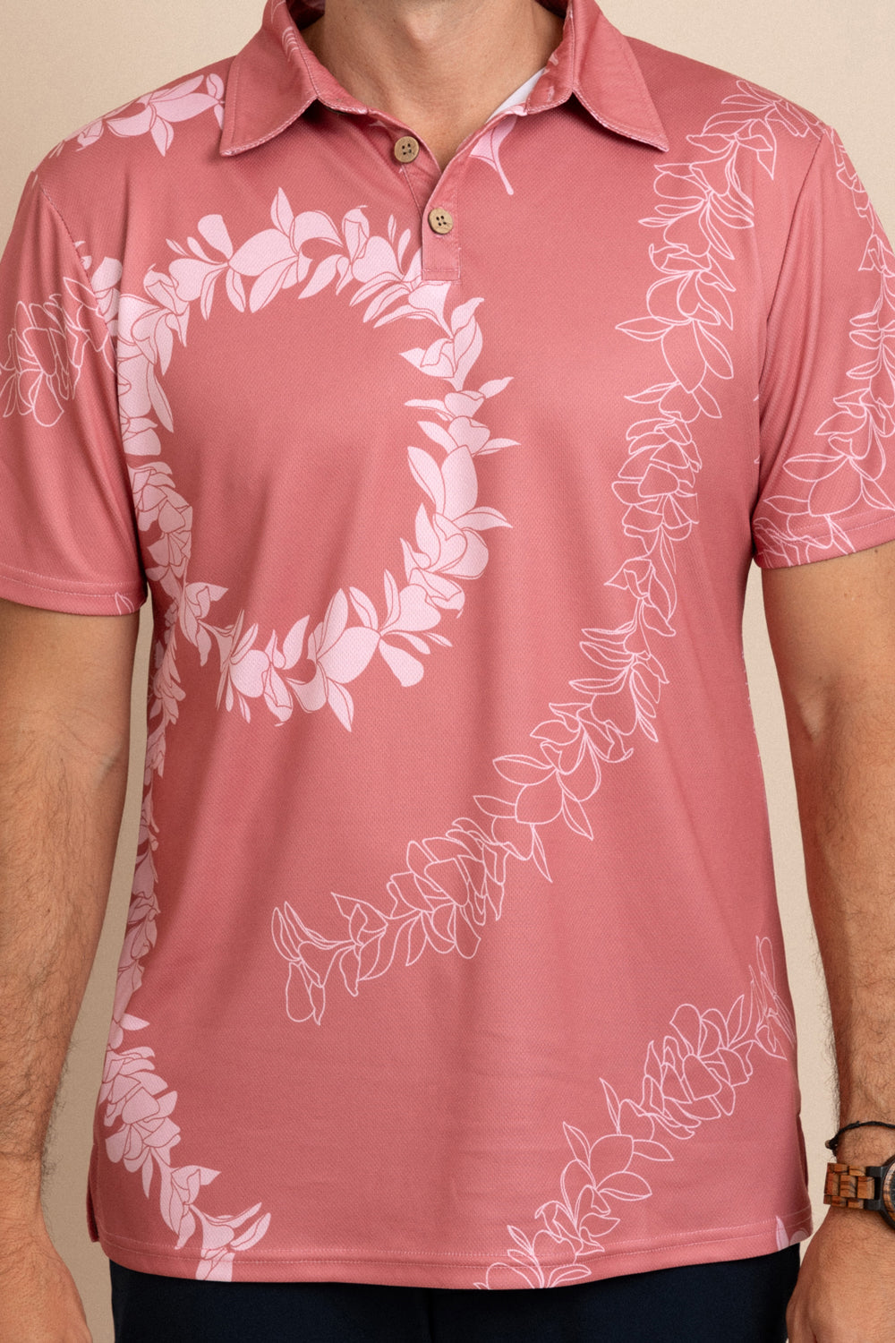 Shirt Kai Dry Fit - Rose Plumeria Lei