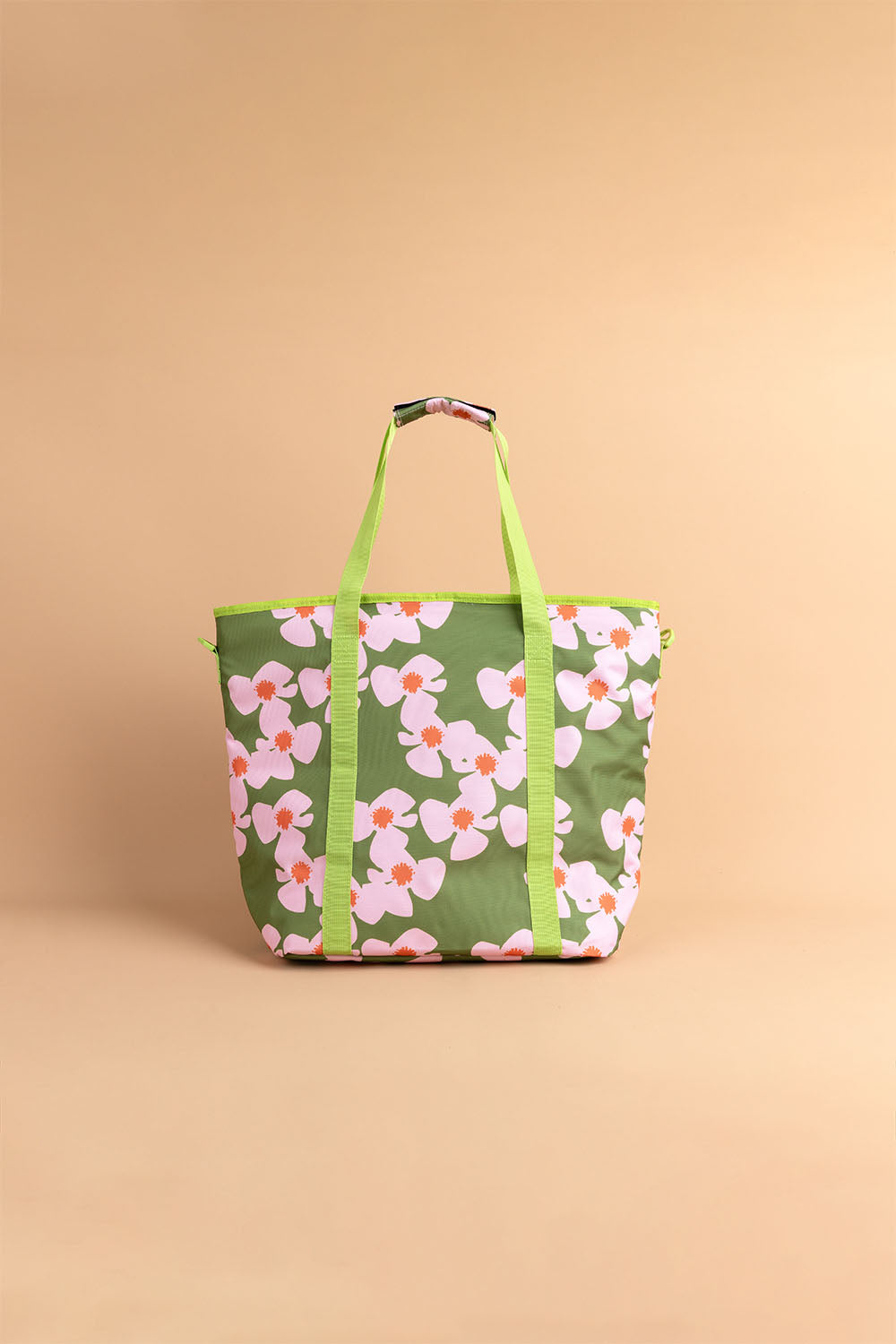 Cooler Tote - Kiwi Zinnia