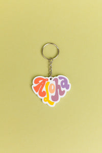 Keyring - Fuchsia Hibiscus