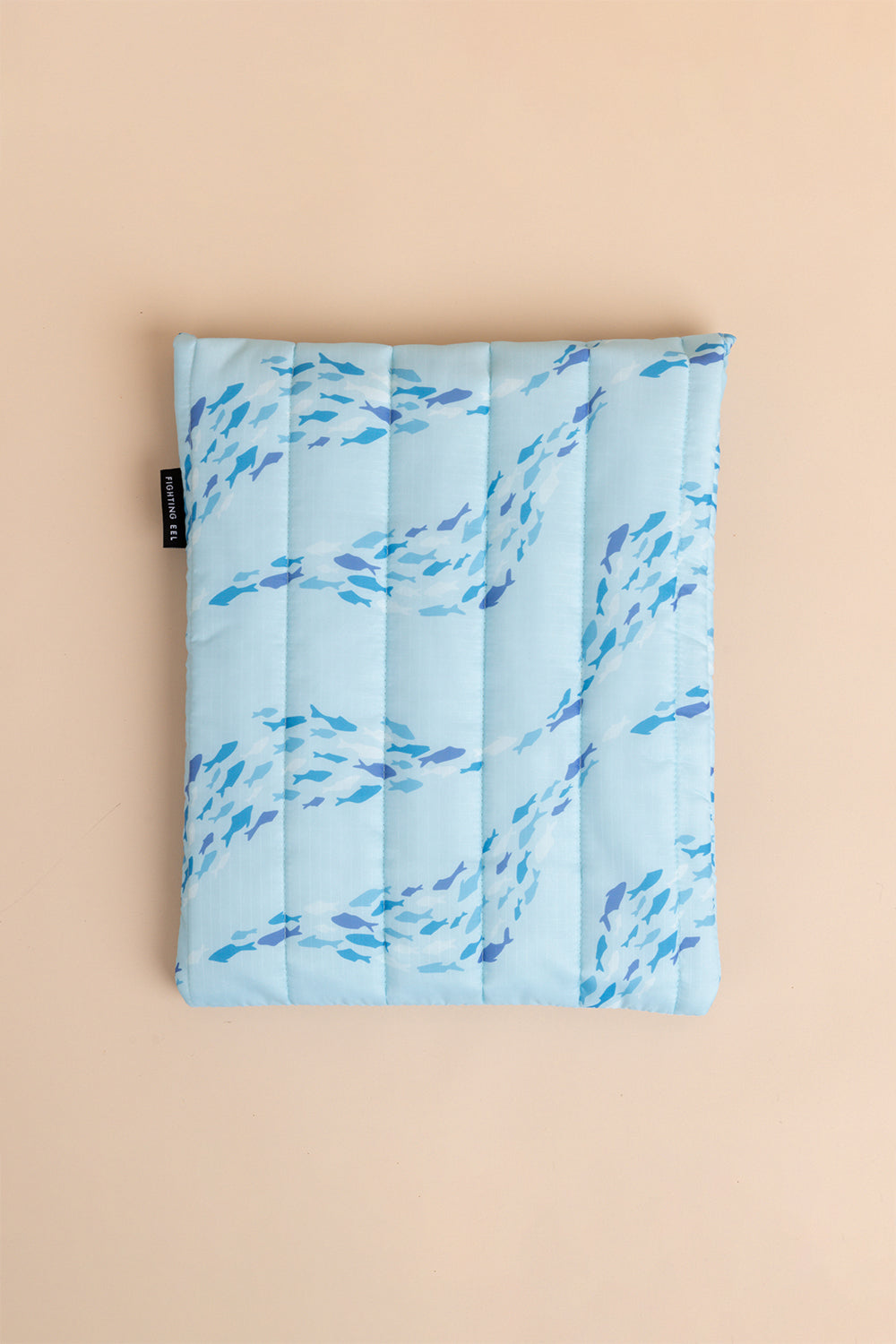 Quilted Laptop Sleeve - Ipanema Fish Wave