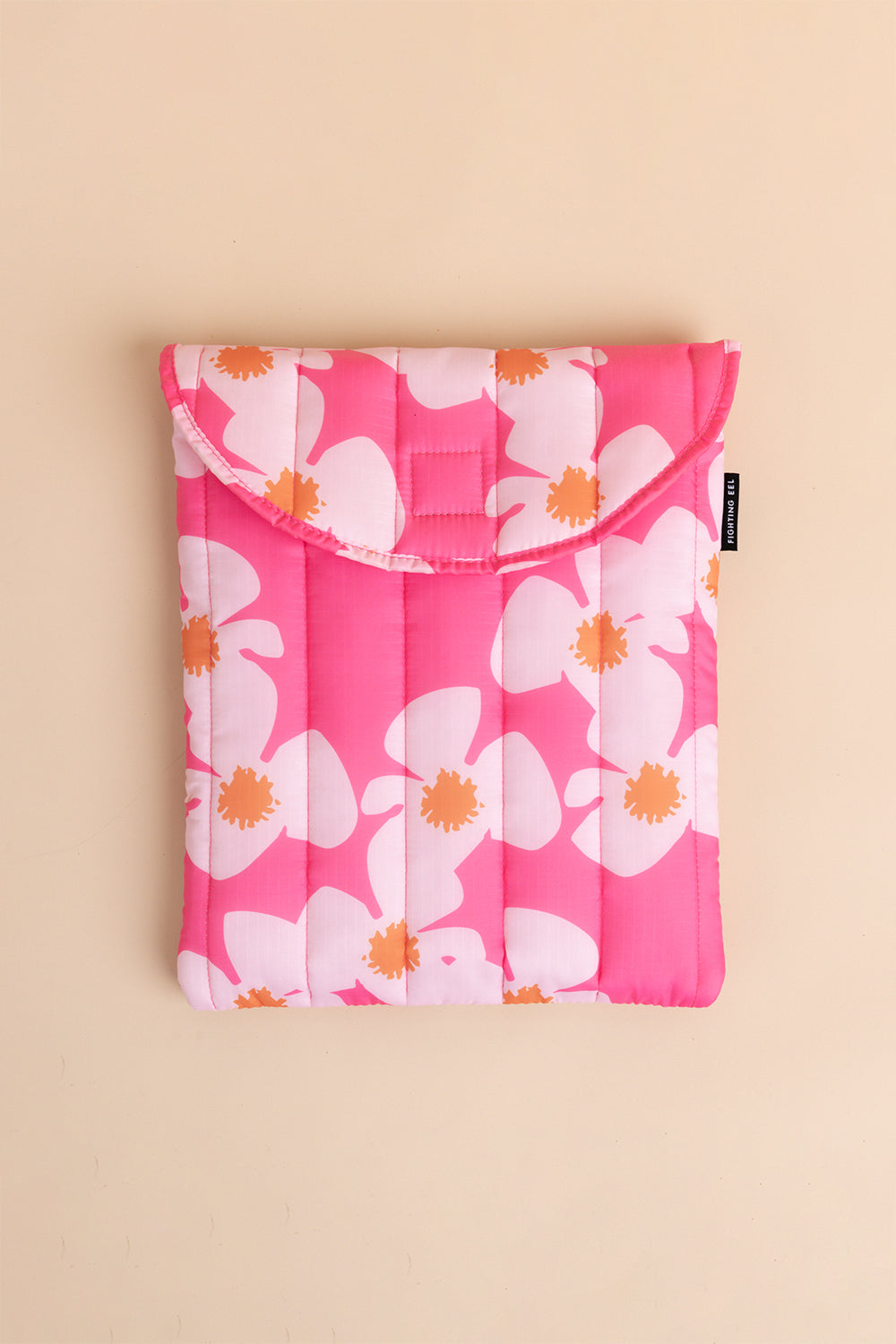 Quilted Laptop Sleeve - Guava Zinnia