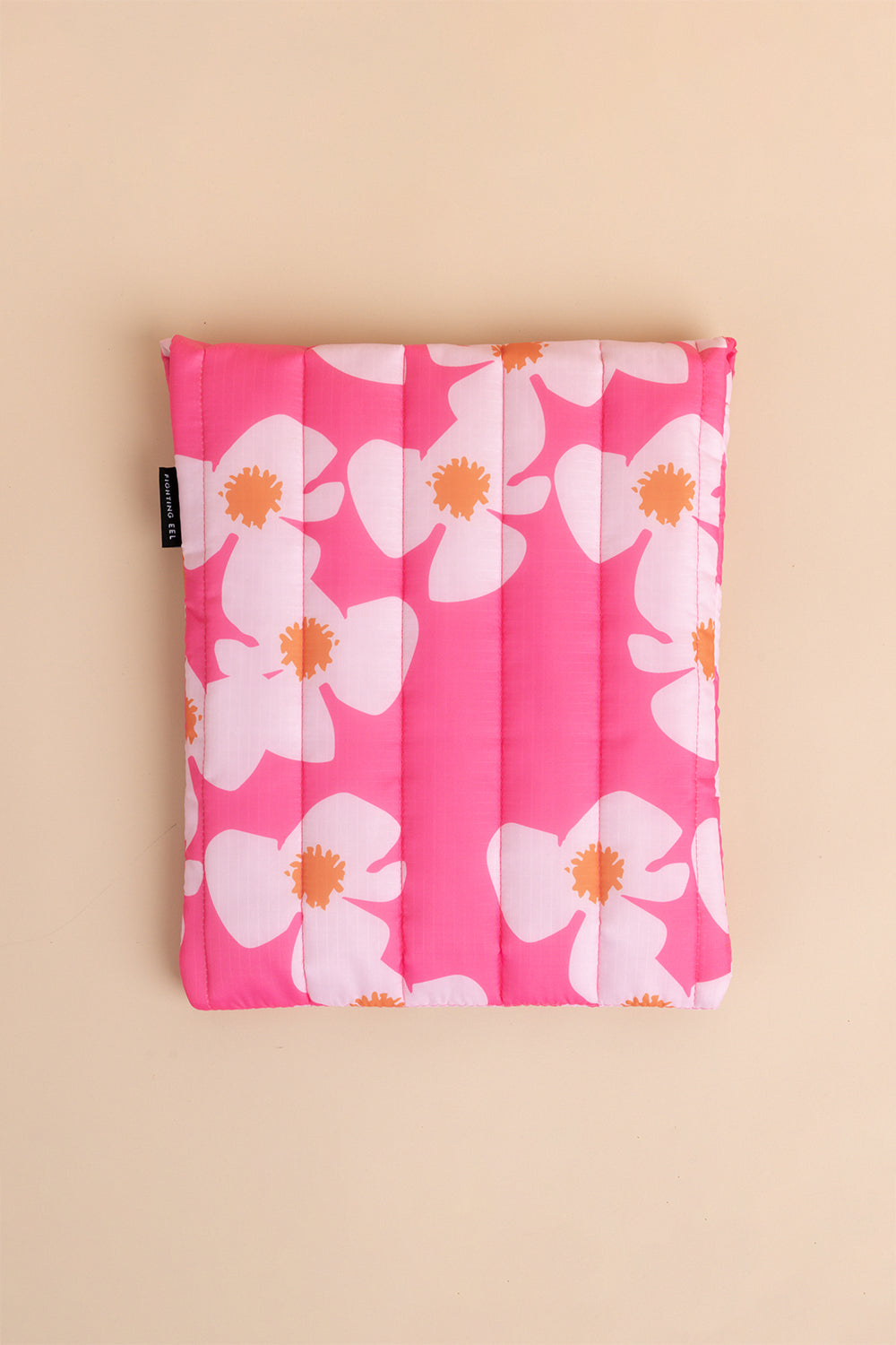 Quilted Laptop Sleeve - Guava Zinnia