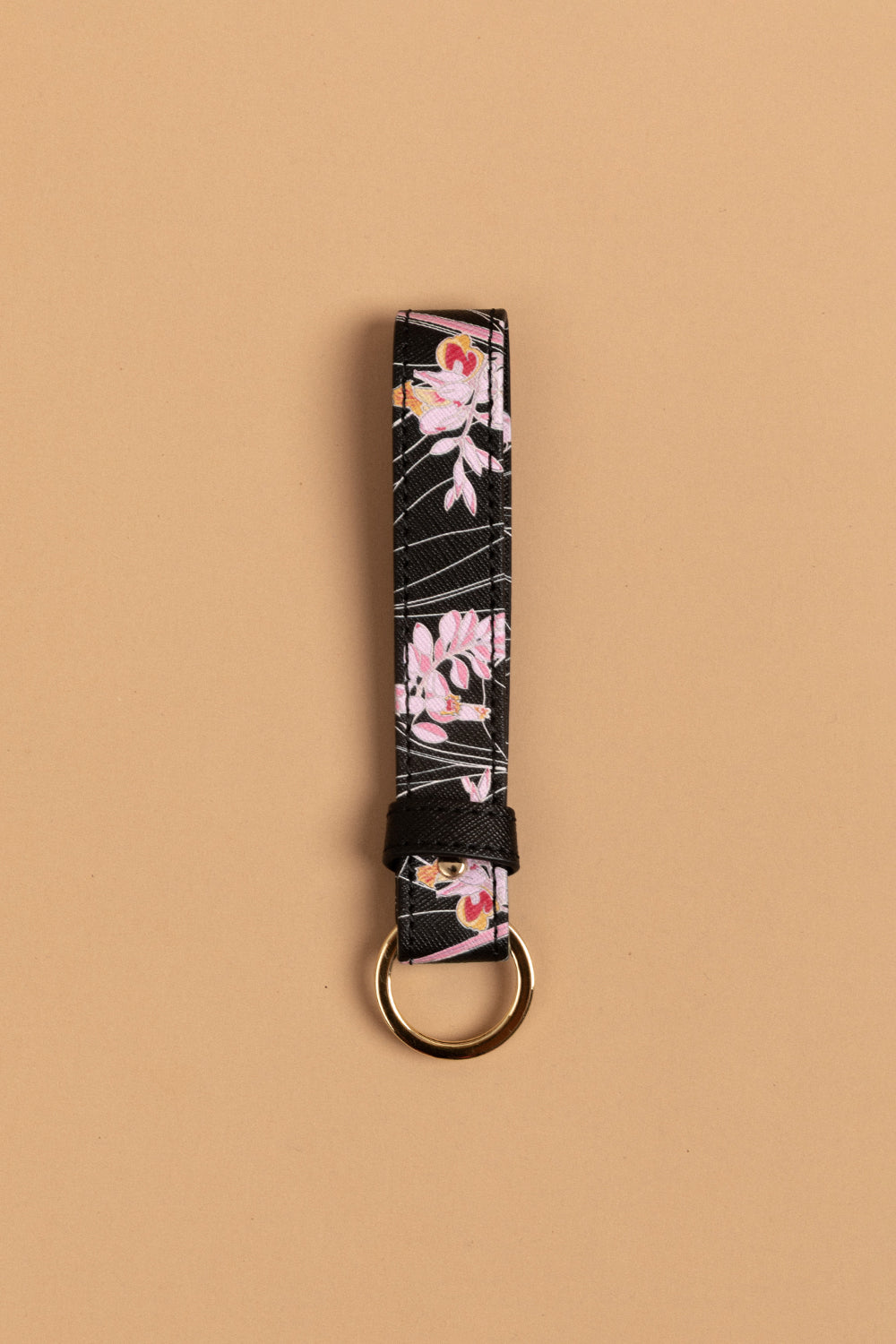 Shell Keychain Leather Leather Keychain - Noir Shell Ginger – Fighting Eel