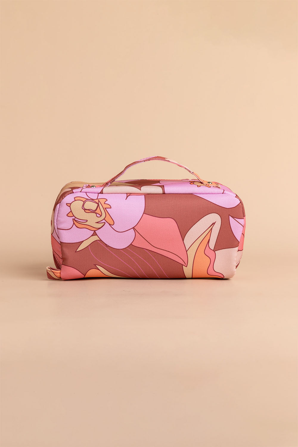 Makeup Bag - Terracotta Retro Orchid